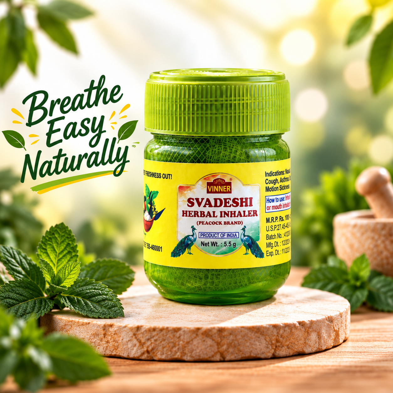 Breathe Easy Herbal Inhaler
