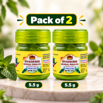Svadeshi Herbal Inhaler 5.5 g (Pack of 2)