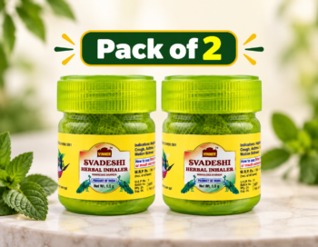 Svadeshi Herbal Inhaler 5.5 g (Pack of 2)