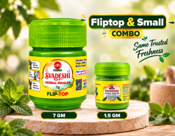 SVADESHI HERBAL INHALER FLIP-TOP 7 GM + 1.5 GM